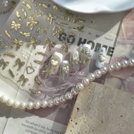 [SESAME] ins Modern Simple Diamond Bow Nail Sticker Nail Sticker Nail Accessories Nail Sticker Nail 