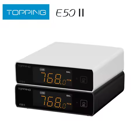 TOPPING E50 II DAC AK4497S DSD512 PCM768kHz BT Supported USB Decoder with Remote Control