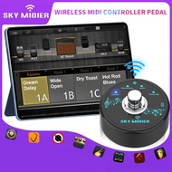 Bluetooth 5.1 Wireless MIDI Controller Portable MIDI Foot Controller Pedal Wireless MIDI System