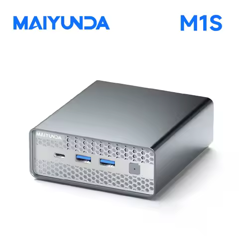 MAIYUNDA M1S Intel N100/N150 Mini PC Windows11 Pro DDR5 4800MT/s 4*M.2 SSD RJ45 4k HD Desktop DIY NA