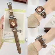 Suitable for Apple Watch Series 11 Strap iwatch10/9-1se High-End Leather Wristband iwatch ultra Stra