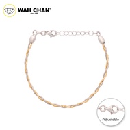 AG1 WAH CHAN S925 ITALIAN Silver Bracelet - Duo Color NSBCM010-RHG