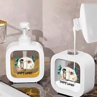 Happy Camper Hand Soap Dispenser - Retro Camper Van And Classic RV Design With Turquoise Bubble, Pin