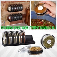 Clyndra Spice Rack - Simple Spice Rack Set of 6