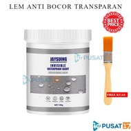 LEM ANTI BOCOR TRANSPARAN FREE KUAS JAYSUING LEM OLES WATERPROOF CAT PEREKAT ANTI REMBES ATAP GENTEN