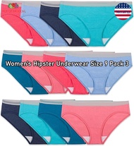 Fruit of the Loom® Womens Hipster Underwear กางเกงชั้นในทรงฮิปสเตอร์สำหรับผู้หญิง