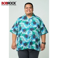 BOBROCK Plus Size Hawaii Shirt Bahamas Kai Relaxed Fit Short Sleeve