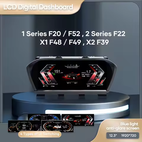 Car Digital Dashboard For BMW 1 2 Series F20 F52 F22 X1 F48 F49 X2 F39 F45 Panel Speedometer Virtual