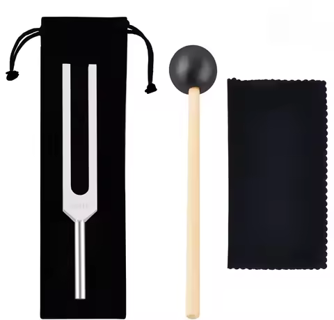 Miwayer Tuning Fork 528 Hz with Silicone Hammer and Cleaning Cloth Perfect Healing Musical Instrumen