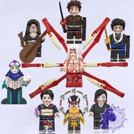 Gyokko Kibutsuji Muzan Hantengu Cute Anime Cartoon Building Blocks Toys For Children Minifigures Bir