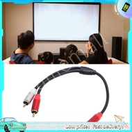 haijiemall-my Y Splitter Cable  1 Male to 2 Sound Stereo Audio Surround Cord for DVD Player TV HDTV 