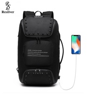 2021 OZUKO Men New Korea Style Backpack Fashion Waterproof Laptop Bag Man School Bags