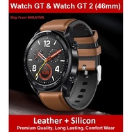 Huawei Watch GT Strap & Watch GT 2 Strap (Leather + Silicon)