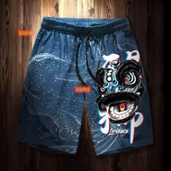 The lion dance shorts male festive red tide tide6.21