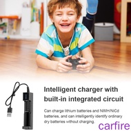 [carfire]Battery Charger 18650 Lithium Rechargeable Battery Charger Single Slot Cell Charging Adapter