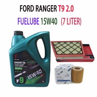 FORD RANGER T9 2.0  OIL FILTER +AIR FILTER + FUELUBE 15W40 7LITER ENGINE OIL