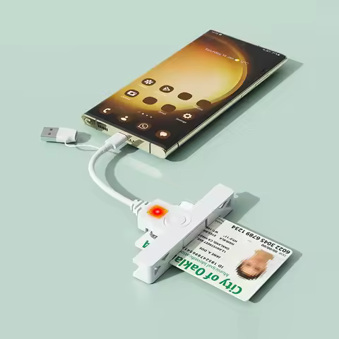USB-C Fold CAC Reader SIM Cloner Tax Declaration IC/ID/Bank Card Readers Folding Tax Payment Cards R