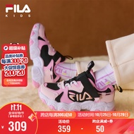 FILA斐乐童鞋儿童跑步鞋2024冬季男女小童儿童复古跑鞋