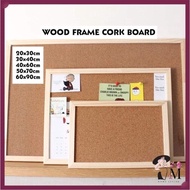 Cork Board Cork Board Wall Message Board Bulletin Board Wood Board Notice Board Cork Board Murah[FRE