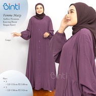 FEMME MAXY DRESS JUMBO LD 135 Ld 150 AIRFLOW BY BINTI Karet Muslim Panjang Formal Wanita Motif Gam
