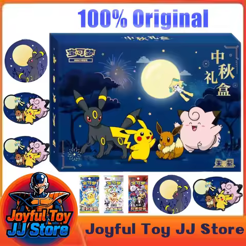 New Original Pokemon 2026 Mid-Autumn Festival Gift Box PTCG Cards Supplement Pack Chinese Version Ca