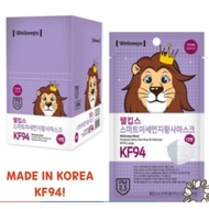 [Welkeeps] 30pcs premium 3D Disposable KF94 KF-94 Mask Large for Adults Individual Packs Made in Korea (30pcs, 1box)