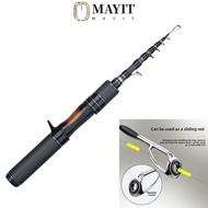 MAYIT Telescopic Fishing Rod, Carbon Handle 1.5m Length Lure Rod, Telescopic Ultralight 1.8m Length 