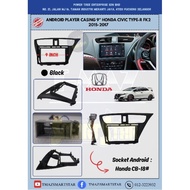 Android Player Casing 9" Honda Civic Type-R FK2 2015-2017
