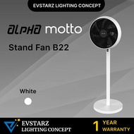 ALPHA MOTTO B22 DC Motor Stand Fan Table Fan 14 inches Blades with 8 Speeds Remote Control