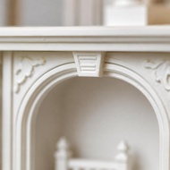 Dollhouse Fireplace European Design 19th-Century Fireplace Model 19th-Century Mantel Piece Arched Op