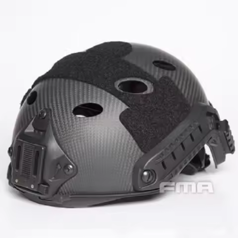 2023 New FAST Carbon Fiber Helmet PJ Series Perforated Breathable Lightweight Parachute Helmet