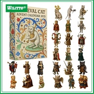 Festive Countdown Calendar Kid Room Decor Christmas Cat Advent Calendar 24 Day Countdown Decoration 