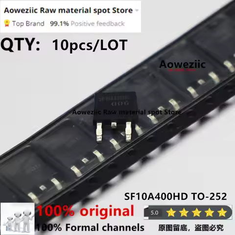 Aoweziic 2020+ 100% New Imported Original SF10A400HD SF10A400 TO-252 MOS FET 10A 400V
