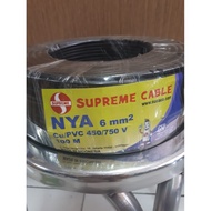 Kabel Listrik Kawat NYA 6 6 mm Supreme 100meter Kabel Listrik Kawat