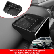 for BYD ATTO3  2025 2026 Car Dashboard Storage Tray Display Screen Rear Storage Box Tray Organizer A