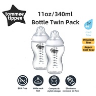 Tommee Tippee Closer To Nature 11oz/340ml Bottle Twin Pack