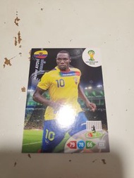 ⚽高原南美勁旅!｜Panini 官方正版｜2014巴西世界盃 Adrenalyn XL 系列球卡｜厄瓜多爾 10號傳奇隊長 Walter Ayoví 絕版單卡