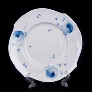 德國 Meissen 麥森手繪青藍花餐盤一級典藏品