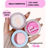 [JILL LEEN] Jill Leen Blush Natural Peach Matte Glitter Waterproof, Genuine Long Lasting Purple Blus