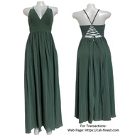 Brandnew Azazie Green Maxi Dress A2 D 0039