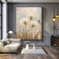 Dandelion flower painting, modern beautiful flower painting