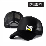 Caterpillar Logo Simple Trucker Cat Mesh Hat - Cia Rebel