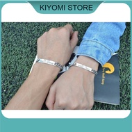 Lắc Tay Khắc Tên Theo Yêu Cầu Thép Không Rỉ  Bảo Hành Trọn Đời KIYOMI STORE