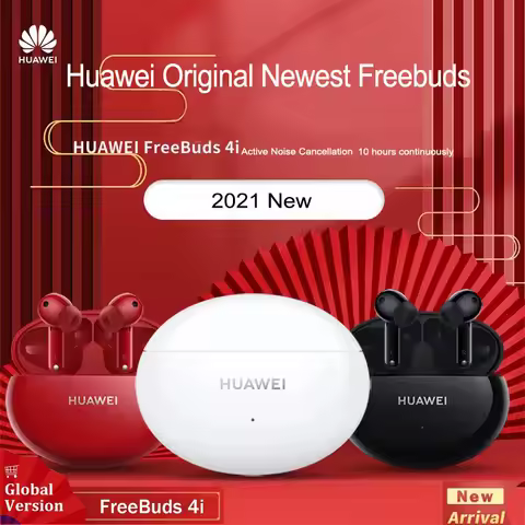 Huawei Freebuds 4i Wireless Bluetooth Headphones BT 5.2 Active Noise Cancellation Earphone TWS Earbu