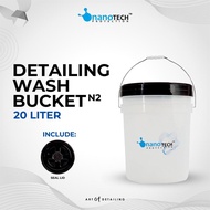 DETAILING WASH BUCKET - nanoTECH PROTECTION (EMBER + SEAL CAP) - STANDARD CAR WASH BUCKET DETAILING 