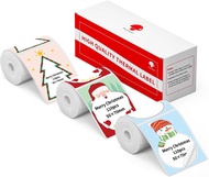Christmas Pattern Thermal Label Sticker For Phomemo M110/M220/M221/241BT/D520BT Printer