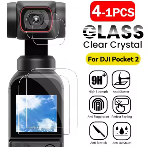 For DJI OSMO Pocket 2 Camera Handheld Stabilizer Screen Film Lens Protector Tempered Glass for OSMO 