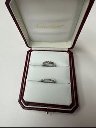 Cartier love 鑽石戒指疊帶