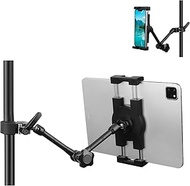 Mippko iPad Holder for Microphone Stand/Mic Music Stand,Tablet Mount Compatible with 4.7~12.9" / Nex