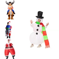 Claus Santa Inflatable Outfit With White Belt Yellow Or